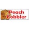 Signmission PEACH COBBLER BANNER SIGN peaches pie sweet bakery crumble crust filling cobbler B-Peach Cobbler - alternate 1